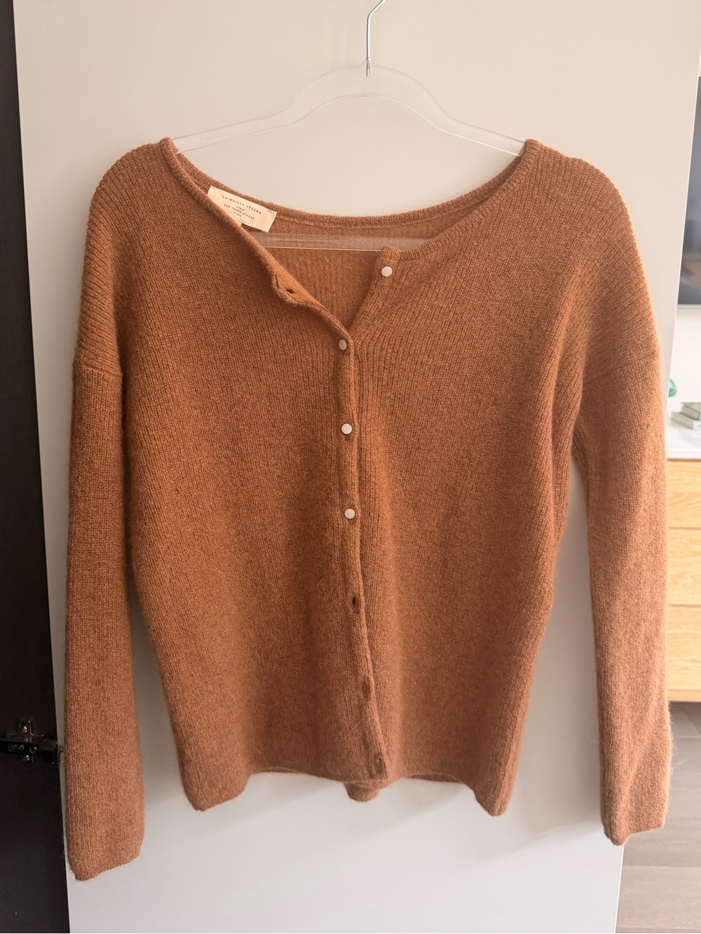 Sezane Gaspard Button-Front Knit Cardigan